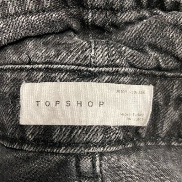 Topshop Belted Paperbag High Waisted Shorts Size 6 - Picture 4 of 8